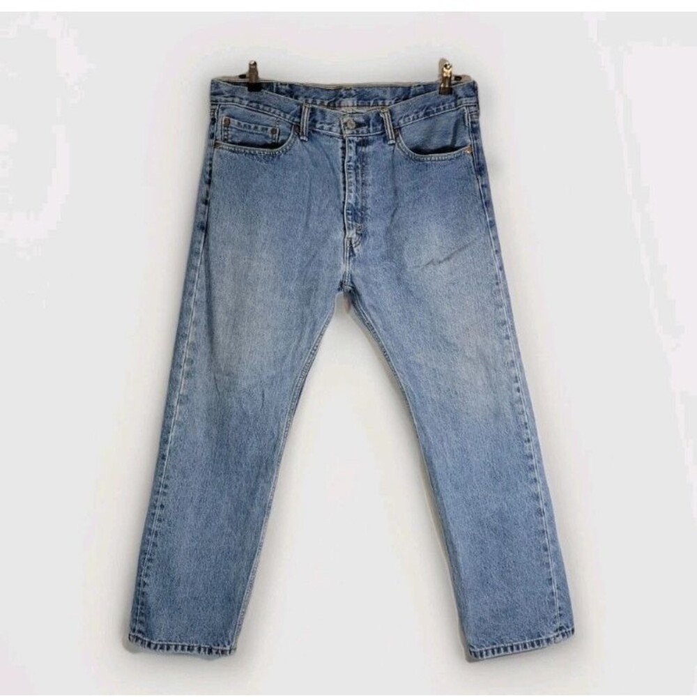 Levi’s 505 Men’s Jeans 38x30 Regular Fit Light Blue Denim